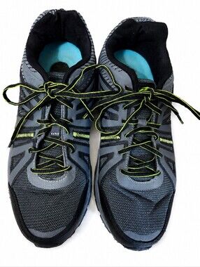 Avia Men’s Gray & Neon Yellow Athletic Sneakers Size 11